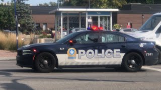SPVM Montreal Police 2018 Dodge charger fast code 3 response + STM 2010 Novabus LFS #30-255 on 203