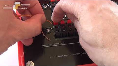 COBRA Zünderdrähte richtig anschliessen