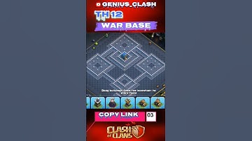 Thumbnail of NEW TH 12 War Base #clashofclans #shorts #baselink #th12 #coc #warbase