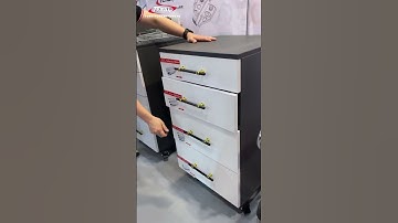 Riding drawer track cabinet drawer damping buffer bottom three hidden slide rails #shorts #drawer