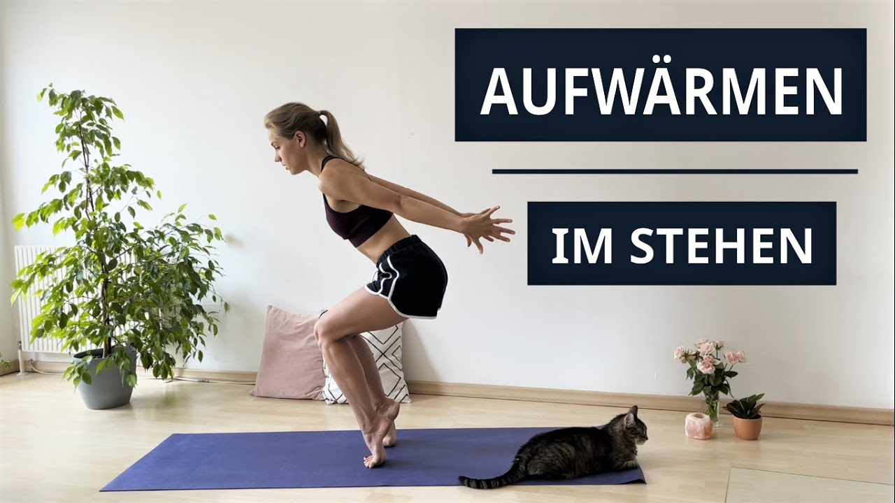 Frühgymnastik IM STEHEN | AUFWÄRMEN und AUFWACHEN | 10 Min