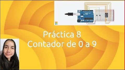 Práctica 8 Contador ascendente y descendente de 0 a 9 |Tinkercad