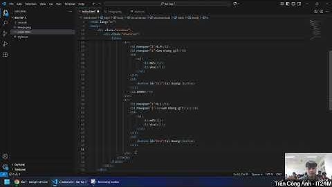 Môn Javascript | Bài tập 8 | Trần Công Anh | IT24M | Đại Học Đông Á | ThầyTuấn