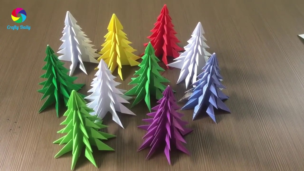 Paper Christmas Tree How to Make a Paper Xmas Tree Easy Craft Tutorial