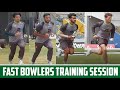 Fast Bowlers Training Session Underway At The Kensington Oval, Bridgetown, Barbados | PCB | MA2E