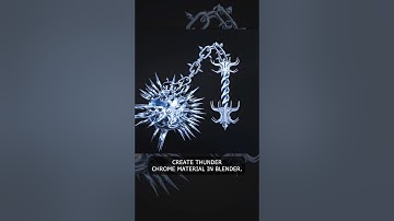 CREATE THUNDER CHROME MATERIAL IN BLENDER - #blendertutorial #blender3d #chrome #3D #render