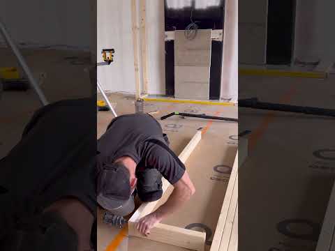 How to build a false chimney to house an LED Fire #how #diy #howto #construction #fire #shorts