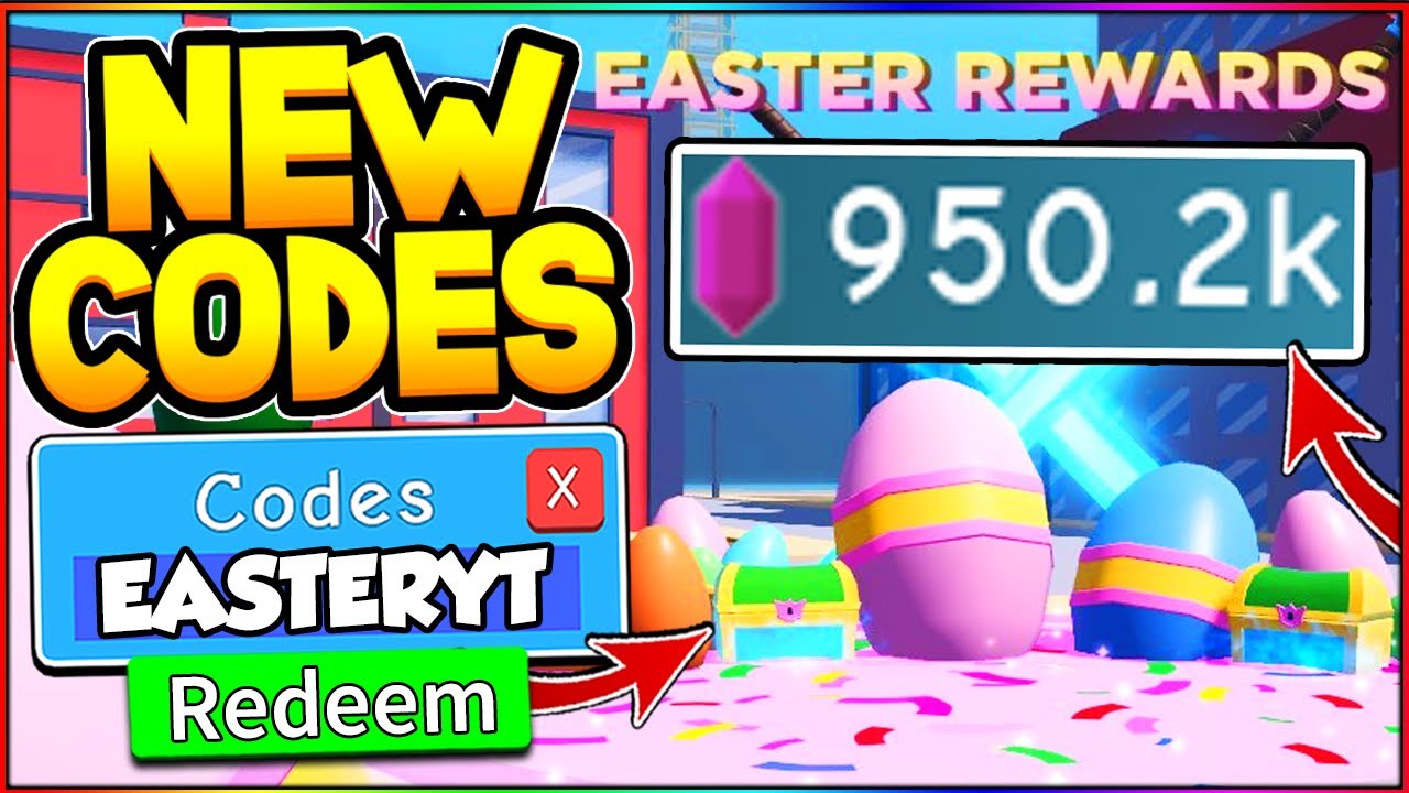 ALL 950K CHIKARA EASTER UPDATE CODES IN ANIME FIGHTING SIMULATOR Roblox YouTube