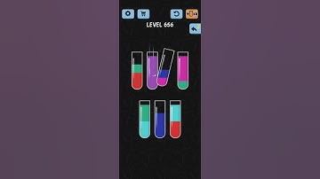 Water Color Sort Level 656 Walkthrough Solution iOS/Android