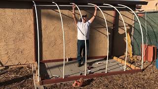 Lean-to-Hoop House Project