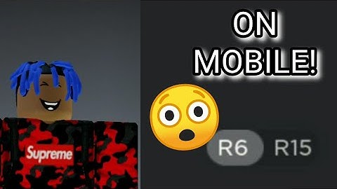 How to Switch your Roblox Character from R6 to R15 | ON MOBILE!!!
