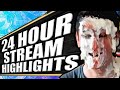 I DID A 24 HOUR STREAM! Here are some of the best bits!!!