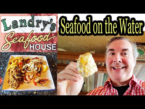 New Orleans Seafood Gulf Fish, Shrimp & Crab Cake at Landry’s Seafood House