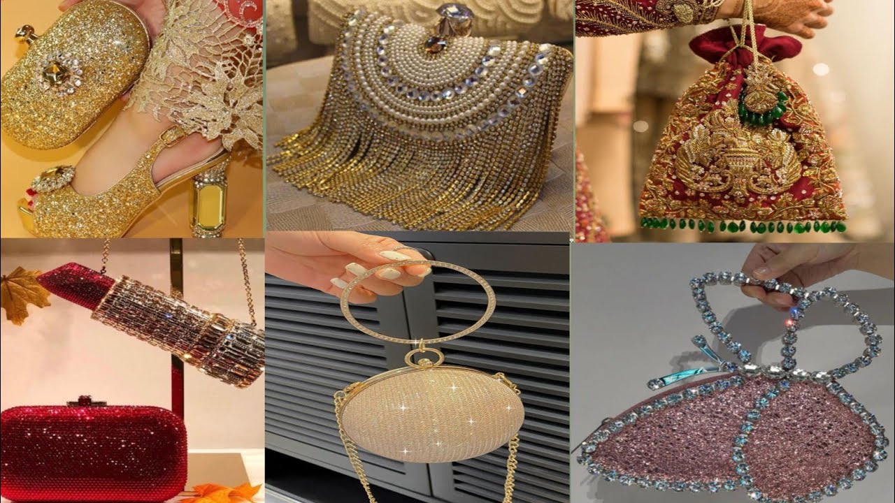 Bridal bag Wedding bag women and ladies clutch bag at discounted price