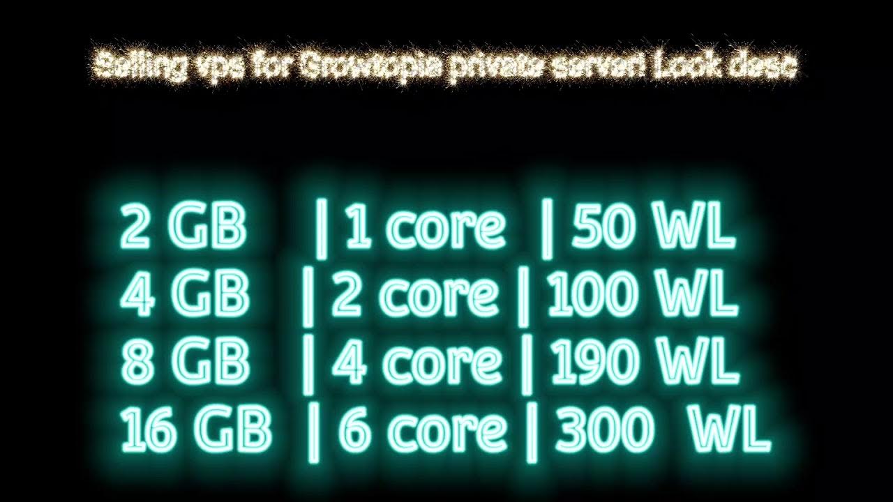 Growtopia private server Vps forsale YouTube