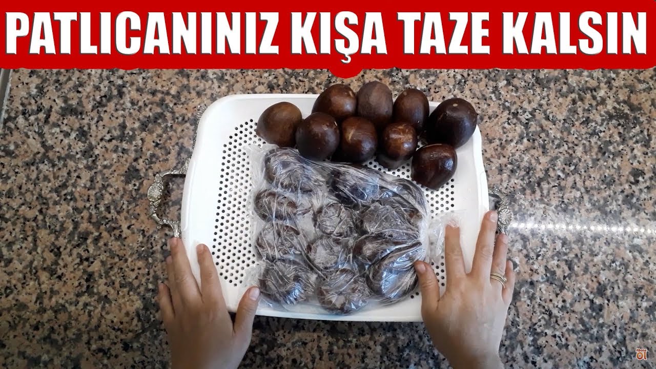 KIŞ HAZIRLIKLARI – DONDURUCUDA DOLMALIK PATLICAN SAKLANMASI |Yemek Tarifleri Safos TV