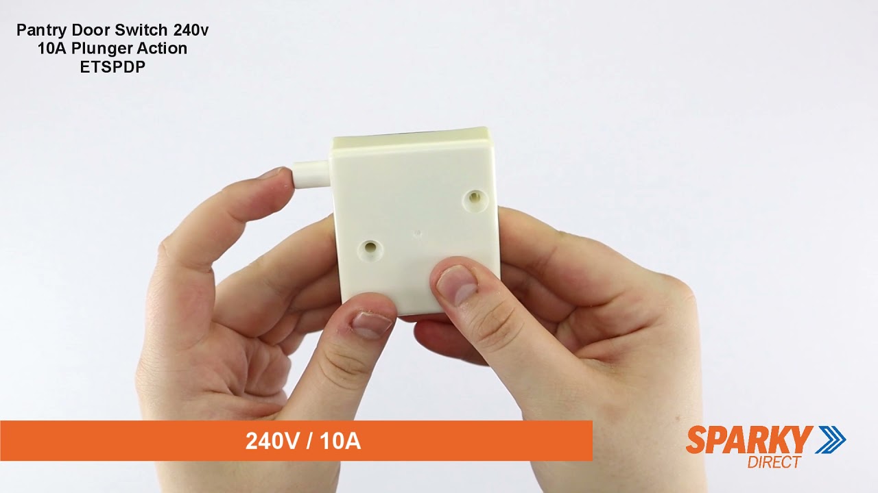Pantry Door Switch 240v 10A Plunger Action ETSPDP YouTube