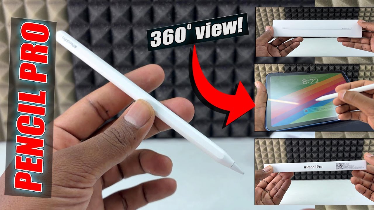 Apple Pencil Pro Unboxing & Impression (No Spoken Audio!) - YouTube