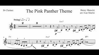 THE PINK PANTHER for Clarinet