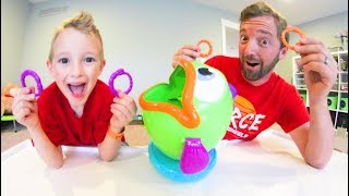 Father & Son PLAY FISH & FLIPS! / Toss Your Worms!