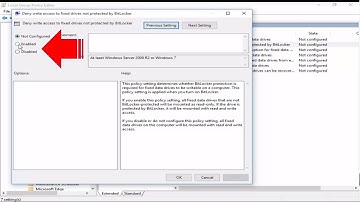 How to Allow & Disable Write Access to Fixed Data Drives Not Protected by Bitlocker in Windows