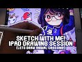 Sketch With Me | Ipad Drawing Session| Drawing My ACNH Residence~