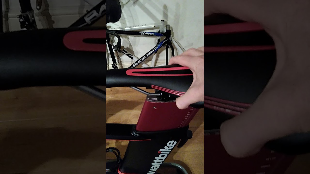 Wattbike atom seat post wobbles - YouTube