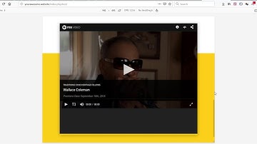 Custom video embed code