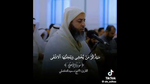 سورة الأعلى بصوت الشيخ سعيد الكملي ❤️