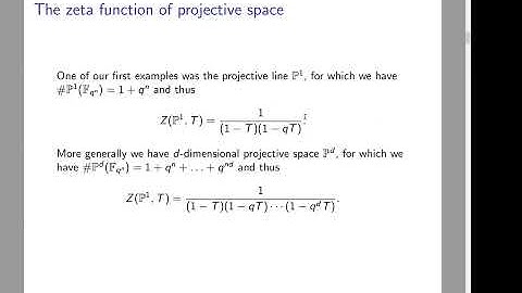 Weil Conjectures for Beginners - Lecture 7