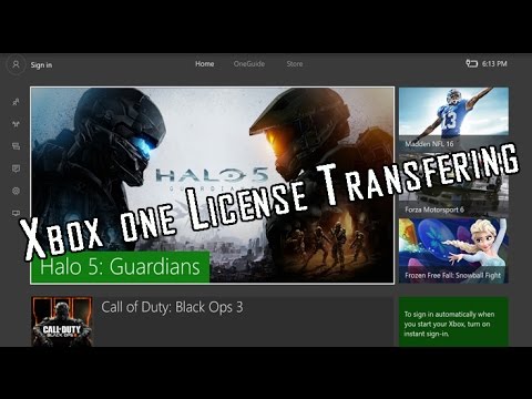 How To License Transfer on Xbox One - YouTube