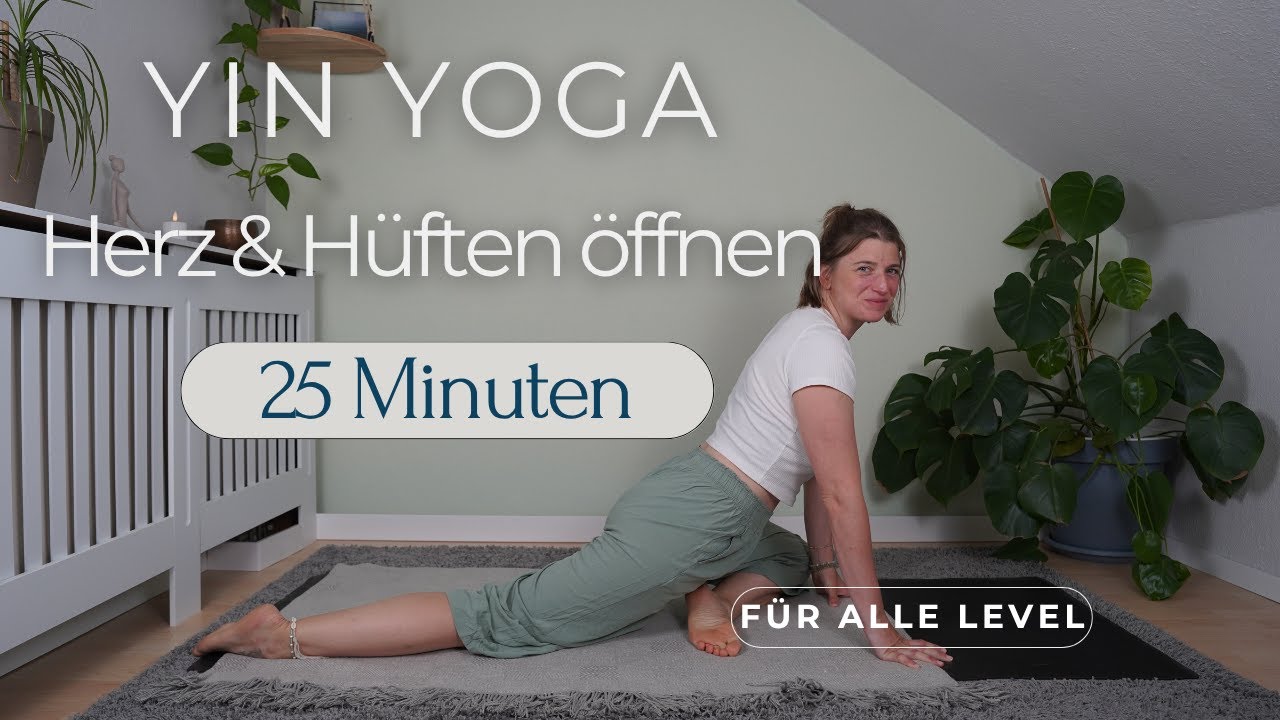 Sommersanftes Yin Yoga ☀️ Herz & Hüften öffnen | 20 Min. Entspannung für Körper & Seele