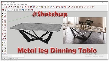 Sketchup For Metal Leg Dinning Table , Metal Leg Dinning Table Sketchup, Table Leg Sketchup