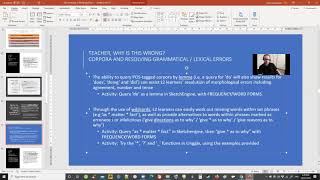 Corpora and Data-driven learning for ELT lesson planning: Workshop 1, Part 2