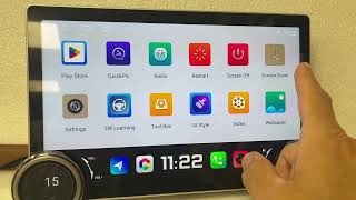 11.5" Android 14 Car Multimedia System with Dual Buttons – Wireless Apple CarPlay & Android Auto