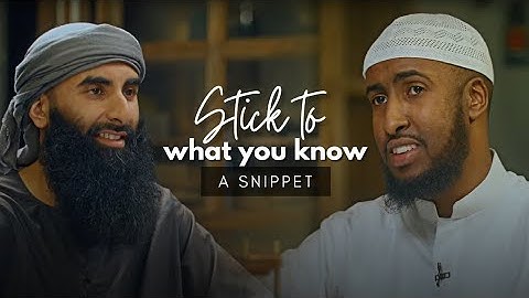 Sticking to What You Know || Snippet from #AMAUACADEMY || Student of Knowledge Program