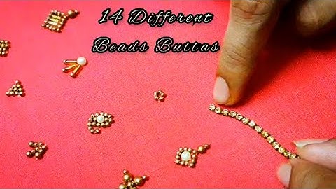 Aari Work Buttas  6 | 14 Different, Simple and Easy Buttas using Beads | Beginners Special - Part 2