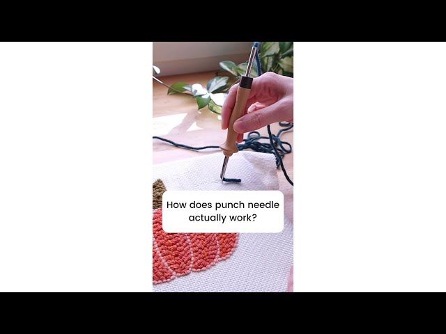 How does punch needle actually work (3 tips)? SHOP: studioversie.etsy.com class=
