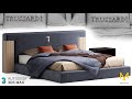 №214. Modeling Bed "DEVEN trussardi " Autodesk 3ds Max & marvelous design