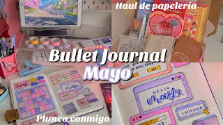 Planea conmigo Mayo 2024 en mi Bullet Journal + Haul de papelería bonita