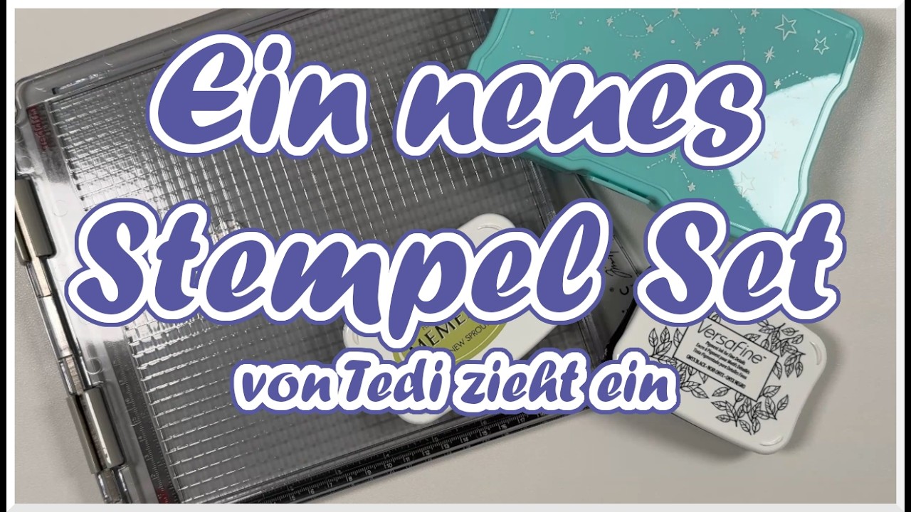 Ein neues Stempel Set zieht ein || Test und kleine Idee || Tedi