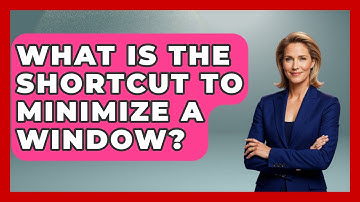 What Is The Shortcut To Minimize A Window? - The Time Management Pro