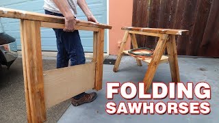 Folding Sawhorses | STEP BY STEP with limited tools