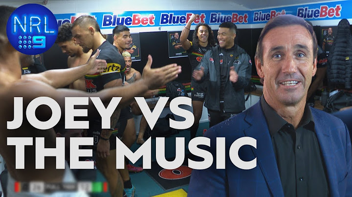 Joey heads into the chaotic Panthers shed | NRL on Nine