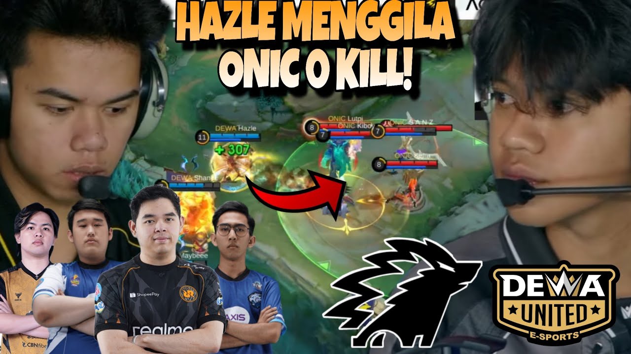 YSS HAZLE BANTAI ONIC ?! GA DIKASIH KILL GINI ONIC BJIR COK !! ONIC VS DEWA MATCH 1 - MPL S18