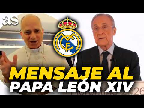 Video FLORENTINO PÉREZ responde al papa León XIV tras CONFESARSE MADRIDISTA