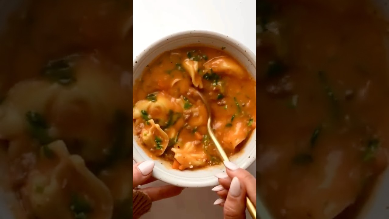 Ang's Creamy Tortellini Soup