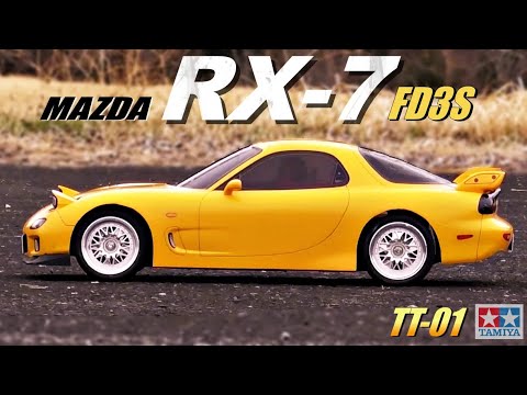 タミヤ　TT-01 RX-7ボディ付き