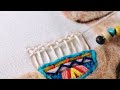 How to stitch flowers basket | Easy Embroidery Tutorial