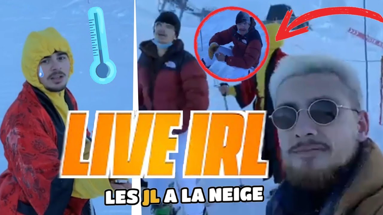 LES JL AU SKI ! AMARU SKIE EN PYJAMA, BICHOU FRÔLE LA MORT ☠  - BEST OF IRL #3